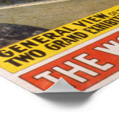 Barnum & Bailey Circus Zelte mit Zugplakat Poster (Ecke)