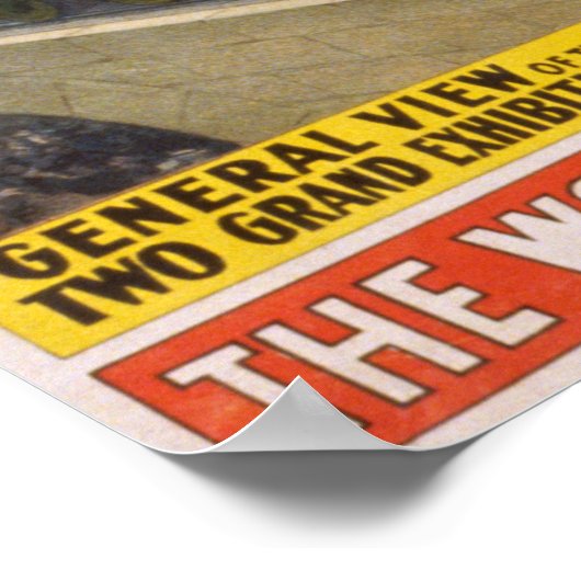 Barnum & Bailey Circus Zelte mit Zugplakat Poster (Ecke)