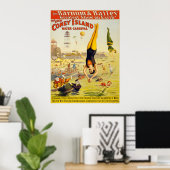 Barnum & Bailey Coney Island Wassersport Poster (Heimbüro)