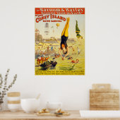 Barnum & Bailey Coney Island Wassersport Poster (Küche)
