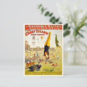 Barnum & Bailey Coney Island Wassersport Postkarte (Stehend Vorderseite)