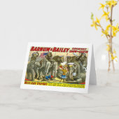 Barnum & Bailey - Elefanten Karte (Gelbe Blume)