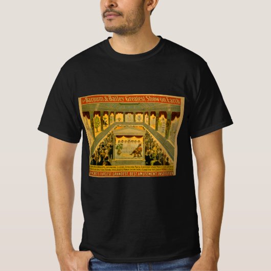 Barnum & Bailey Magic Show Poster T-Shirt (Vorderseite)