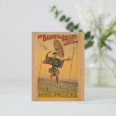 Barnum & Bailey Slide for Life Circus Poster Postkarte (Stehend Vorderseite)