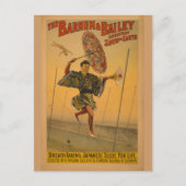 Barnum & Bailey Slide for Life Circus Poster Postkarte (Vorderseite)