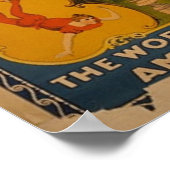 Barnum & Bailey / Trapezkünstler Poster (Ecke)