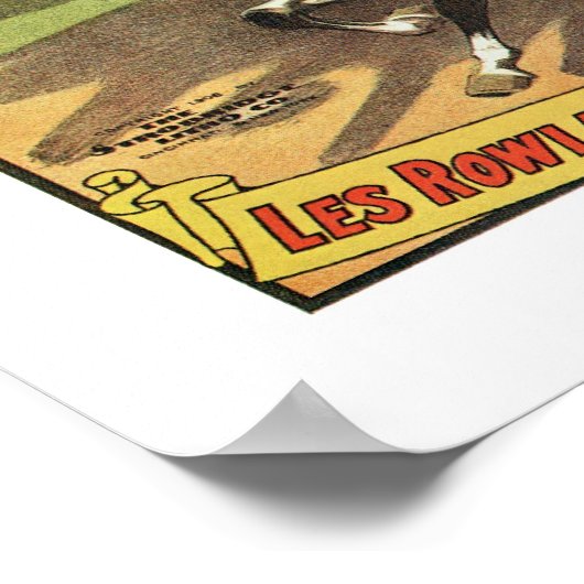 Barnum & Bailey Trick Rick Werbeplakat Poster (Ecke)