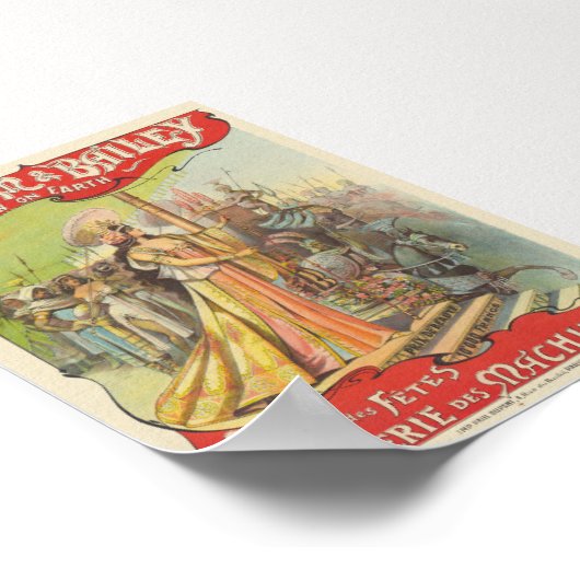 Barnum & Bailey Vintage Poster 1901 (Ecke)