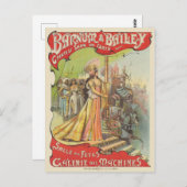 Barnum & Bailey Vintage Poster 1901 Postkarte (Vorne/Hinten)