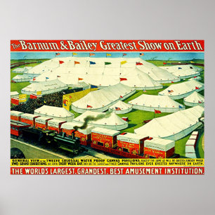 Barnum & Bailey ~ Vintages Circus Poster. Poster