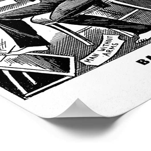 Barnum & Bailey's Freak Show Poster (Ecke)