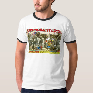 Barnum u. Bailey-Elefant-Plakat-Anzeige T-Shirt