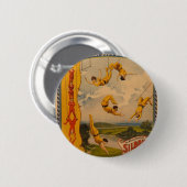 Barnum u. Bailey/Trapezkünstler Button (Vorne & Hinten)