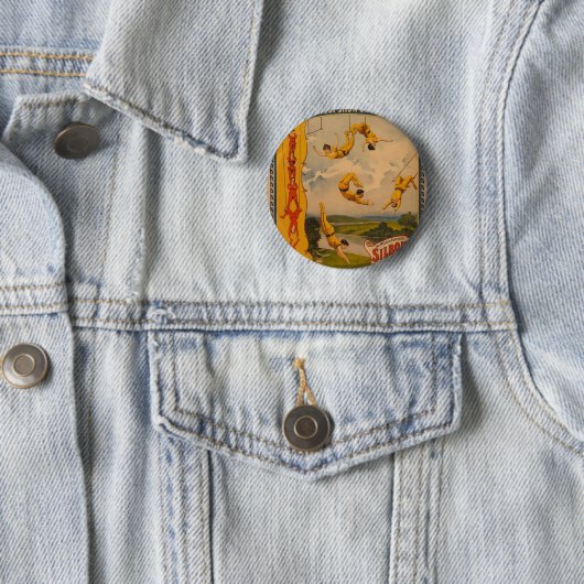Barnum u. Bailey/Trapezkünstler Button (Beispiel)