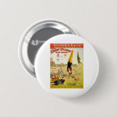 Barnum u. Wasser-Karneval Baileys Coney Island Button (Vorne & Hinten)
