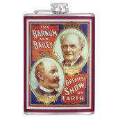 Barnum und Bailey Circus Beste Weltshow Flachmann (Vorderseite)