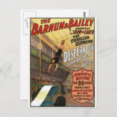 Barnum und Bailey Desperados Sprung ins Leben Postkarte (Vorne/Hinten)