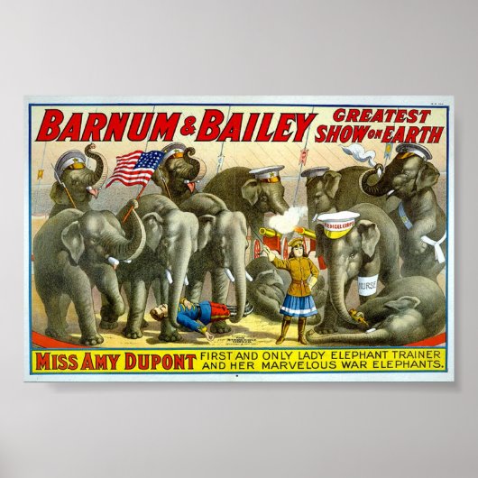 Barnum und Bailey Elephant Trainer Poster (Vorne)
