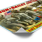 Barnum und Bailey Elephant Trainer Poster (Ecke)