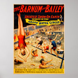 Barnum und Bailey Grand Water Circus Poster