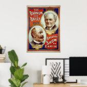 Barnum und Bailey Print oder Poster (Heimbüro)