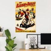 Barnum und Bailey, Zirkusplakat Poster (Heimbüro)