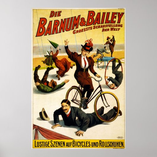 Barnum und Bailey, Zirkusplakat Poster (Vorne)