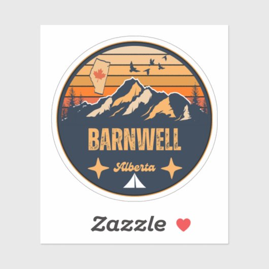 Barnwell, Alberta Aufkleber (Blatt)