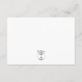 Barnwood and Daisies Wedding Reception Begleitkarte (Rückseite)