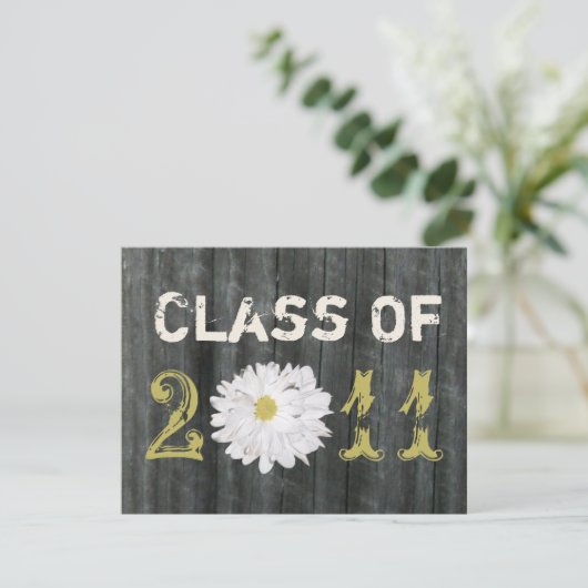 Barnwood and Daisy Abschluss Class of 2011 Einladung (Stehend Vorderseite)