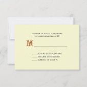 Barnwood and Sunflower Hochzeit im Herbst Kleine U RSVP Karte (Rückseite)