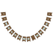 Barnwood Aqua-kundengerechte willkommene Wimpelkette (Alle)