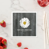 Barnwood Daisy Wedding Napkins Serviette (Beispiel)