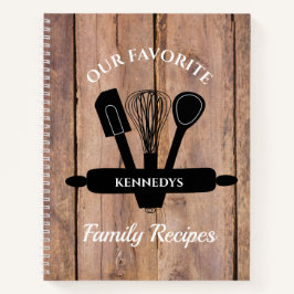 Barnwood Favorite Family Rezepte Kochbuch Notizblock
