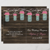 Barnwood-Glaskeramik, rosa Blume gefaltet (Vorne/Hinten)