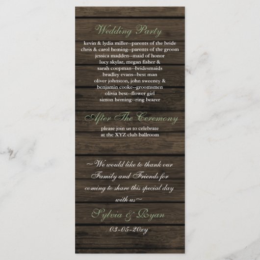 Barnwood-Glaskeramik, Salbei-Blume-Programme Programm (Rückseite)