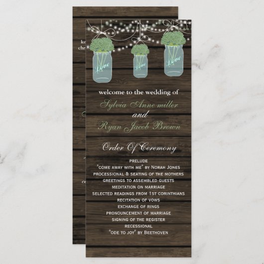 Barnwood-Glaskeramik, Salbei-Blume-Programme Programm (Vorne/Hinten)