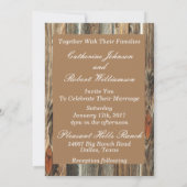 Barnwood-Kreuz mit Ropes und Conchos Einladung (Rückseite)