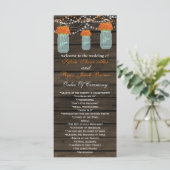 Barnwood-Krüge, orange Blume Programm (Stehend Vorderseite)