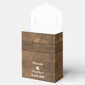 Barnwood Lights Aqua Gastgeschenk Hochzeit Box Geschenkschachtel (Geöffnet)