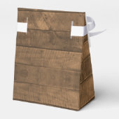 Barnwood Lights Aqua Gastgeschenk Hochzeit Box Geschenkschachtel (Rückseite)