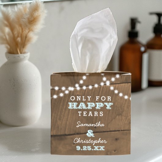 Barnwood Lights Aqua Mini Hochzeitsdoxen Geschenkschachtel