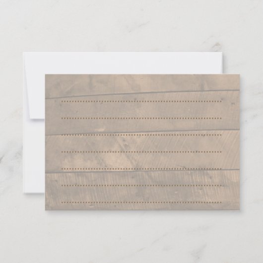 Barnwood Lights Aquamarin Bat Mitzvah Note Card Mitteilungskarte (Rückseite)