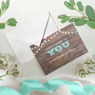 Barnwood Lights Aquamariner Bat Mitzvah Vielen Dan Dankeskarte