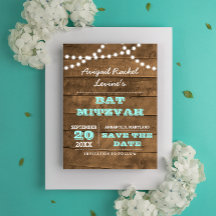 Barnwood Lights B"H Aquamarin Bat Mitzvah Save the