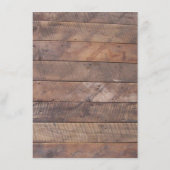 Barnwood Lights Blue Wedding Information Card Begleitkarte (Rückseite)