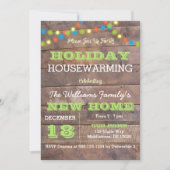 Barnwood Lights Holiday Housewarming Einladung (Vorderseite)