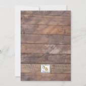 Barnwood Lights Holiday Housewarming Einladung (Rückseite)