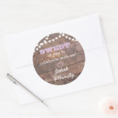 Barnwood Lights Lilac Sweet Leckerei Bag Sticker (Umschlag)