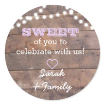 Barnwood Lights Lilac Sweet Leckerei Bag Sticker